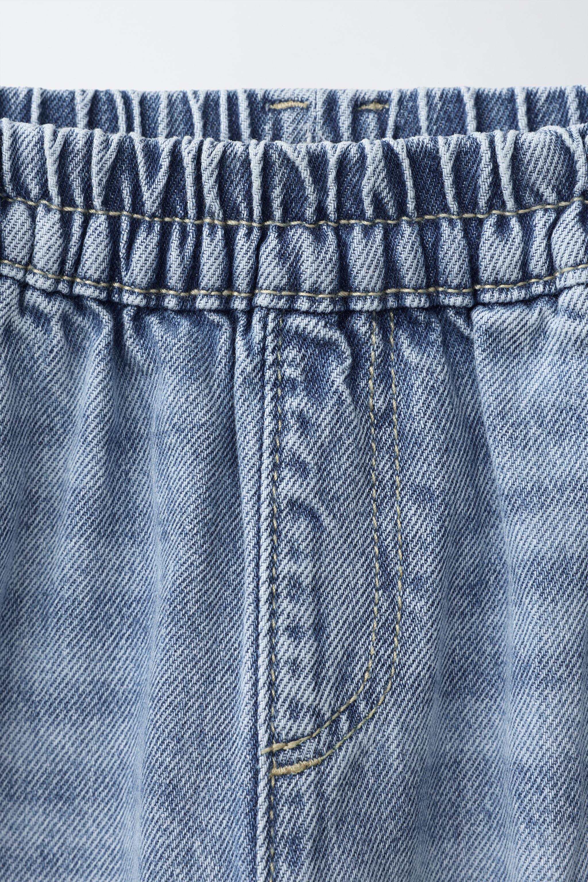 CARGO BALLOON JEANS WITH LABEL